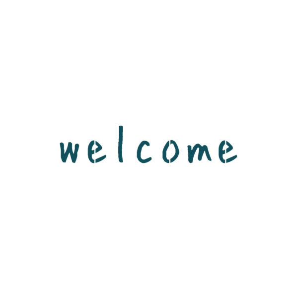 ステンシル　Welcome