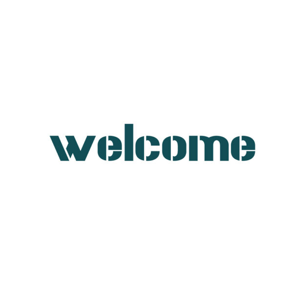 ステンシル　Welcome