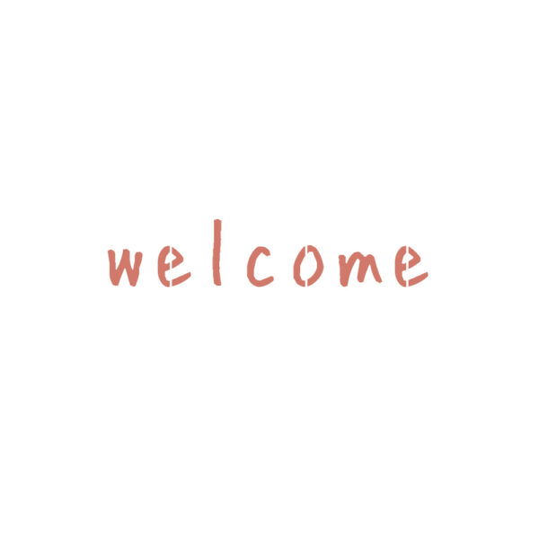 ステンシル　Welcome