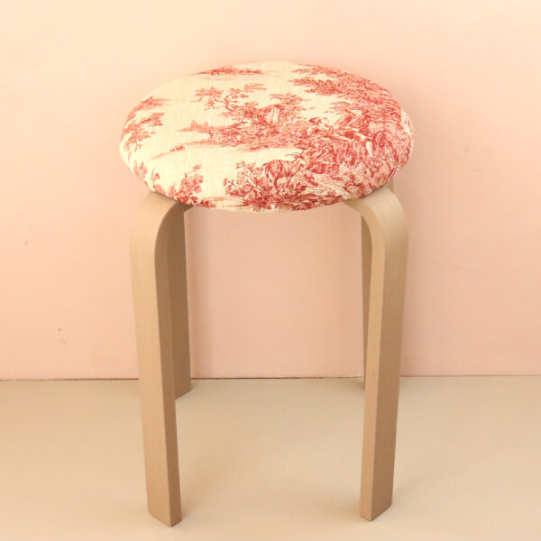 オーダー家具　丸椅子　リネントワレ